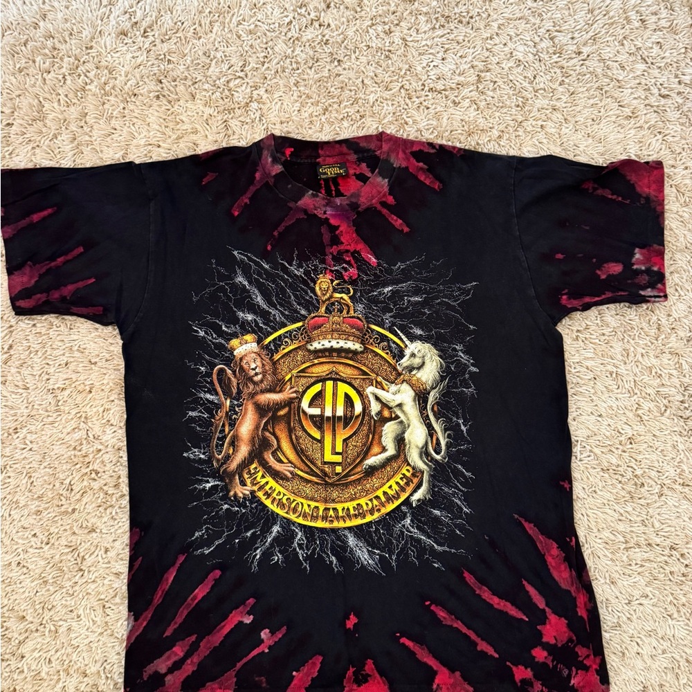 Black and Red Graphic T-Shirt